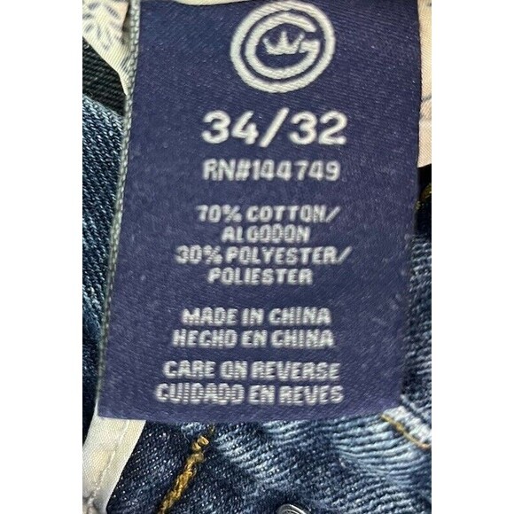 O.G Jeans Men's Size  34 X 32 Distressed Blue Denim Pants - Picture 8 of 11